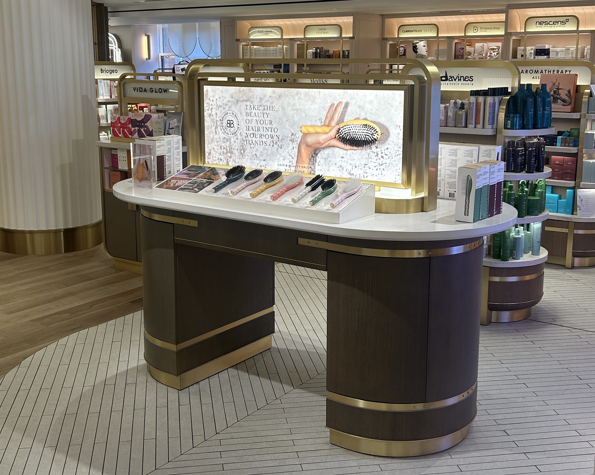 Beauty department pop up site